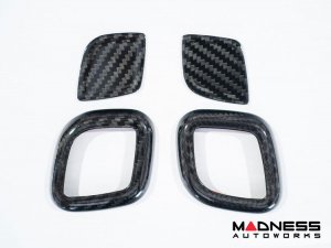 Maserati Ghibli Interior Trim - Carbon Fiber - Headrest Button Cover Trim Kit - Feroce Carbon
